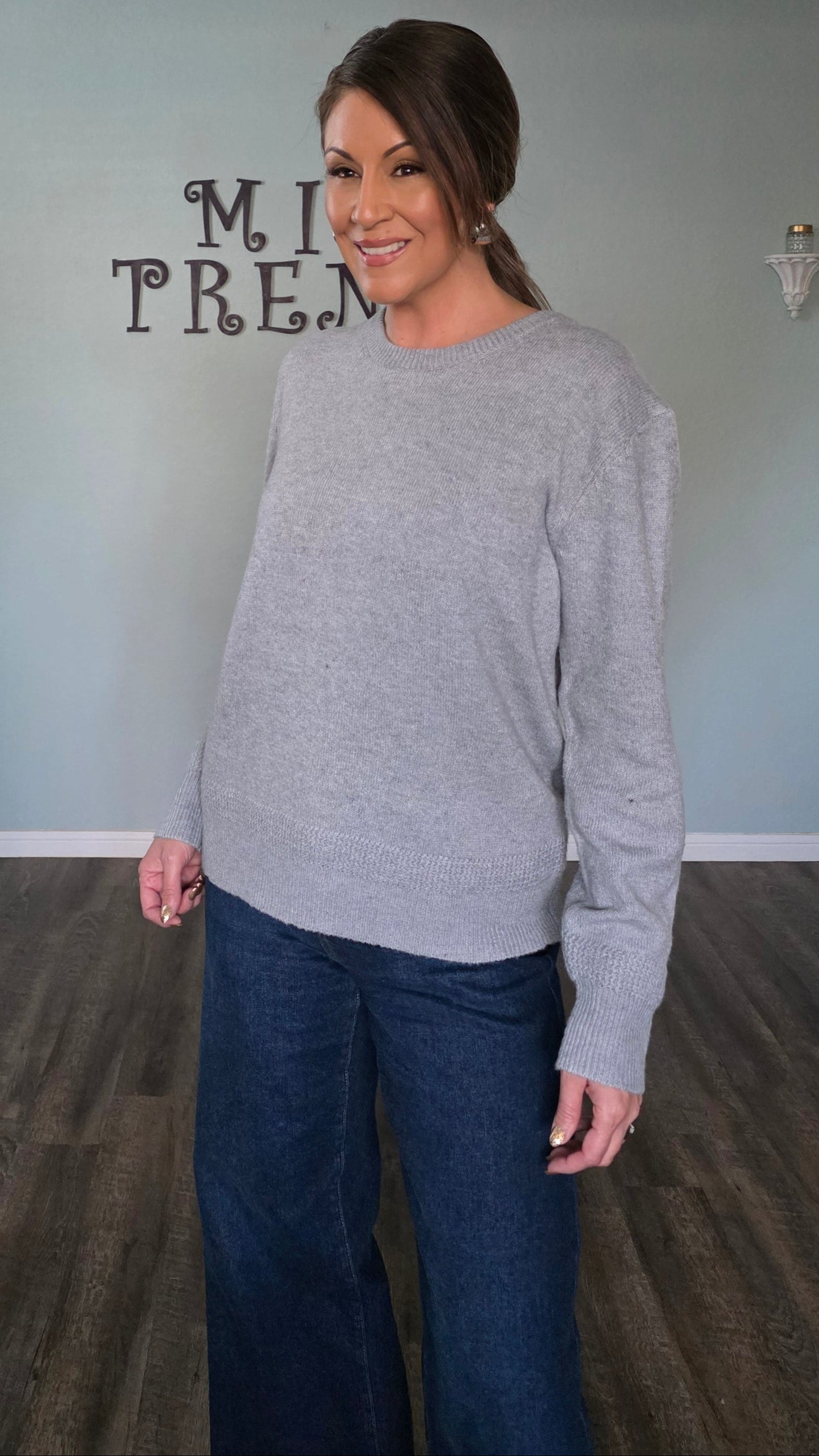 Heathered Comfort Crew Pullover