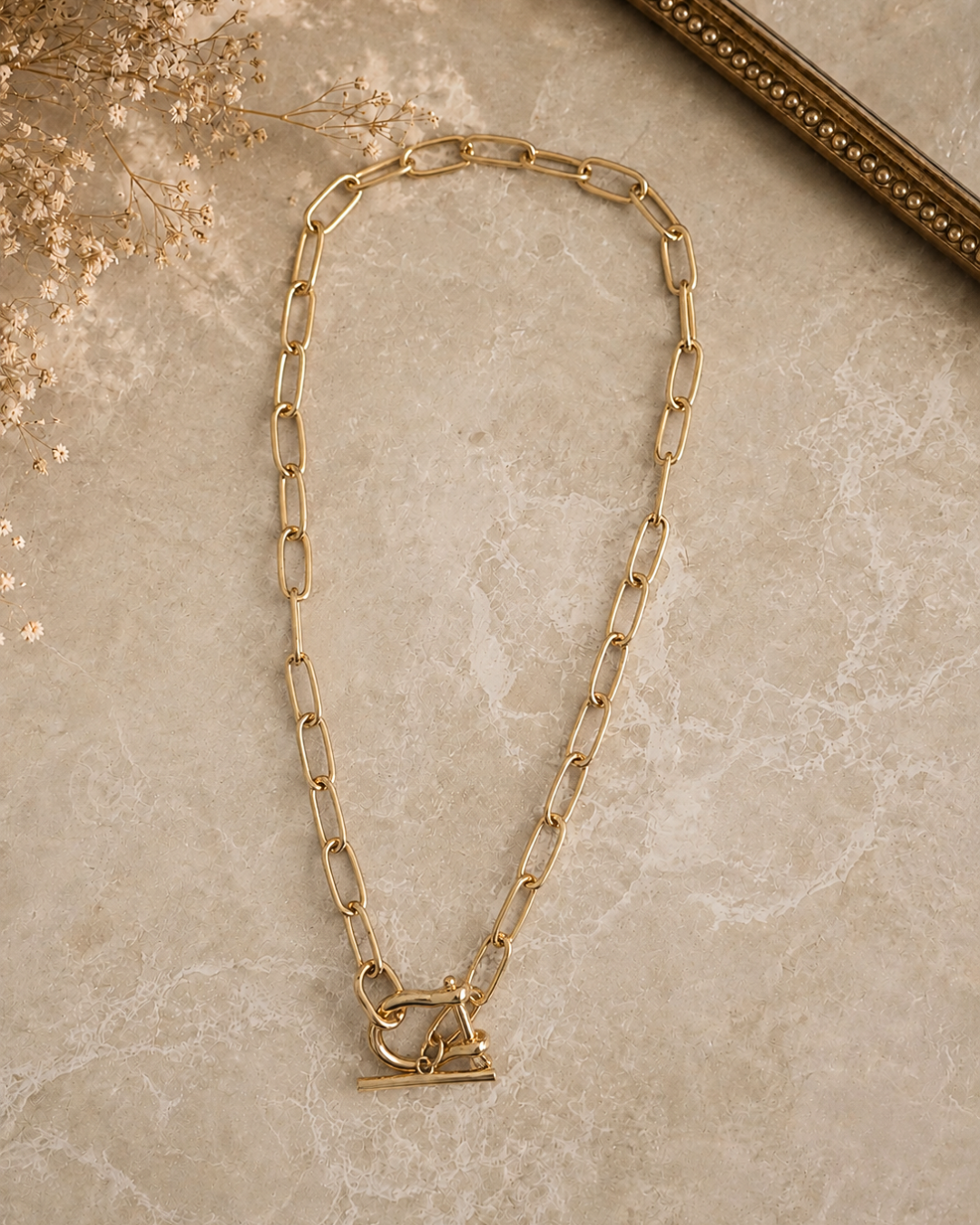 Anchored in Gold Necklace