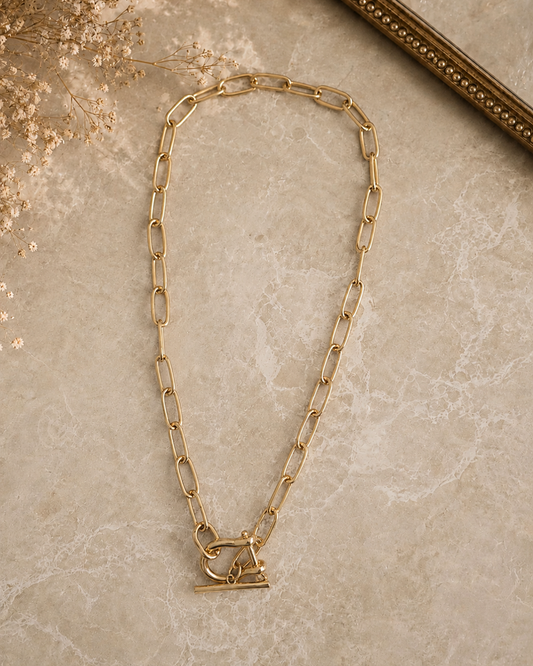 Anchored in Gold Necklace