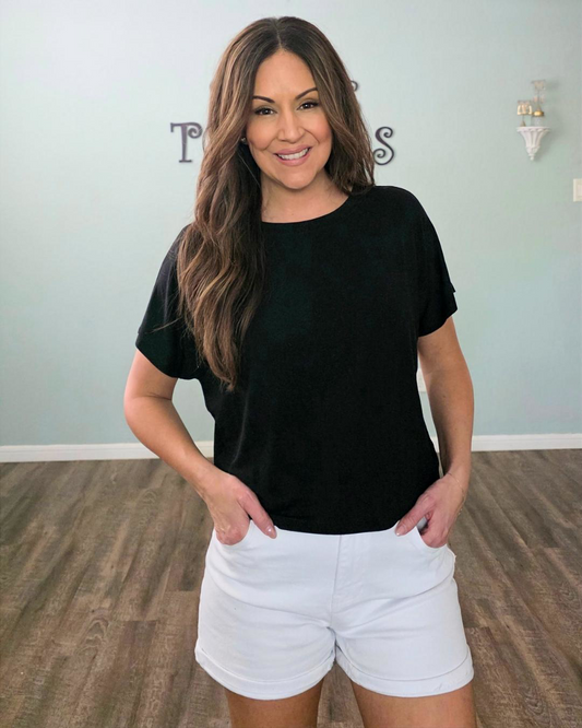 Everyday Ease Tee-Black