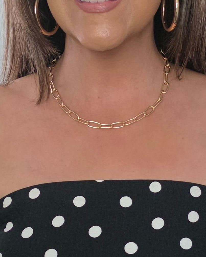 Anchored in Gold Necklace