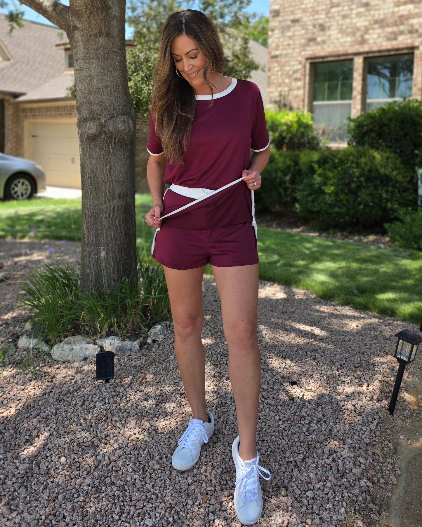 Game Day Ready Skort Set- Maroon
