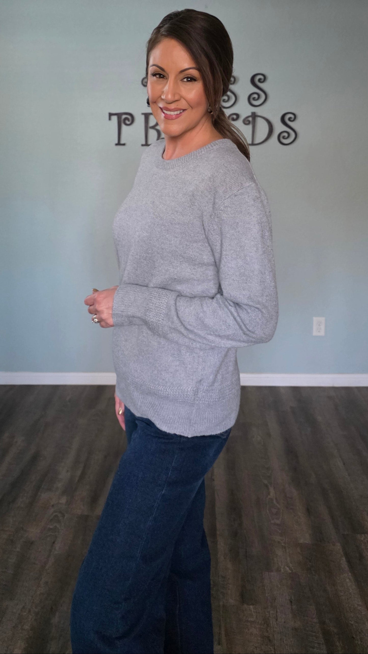 Heathered Comfort Crew Pullover