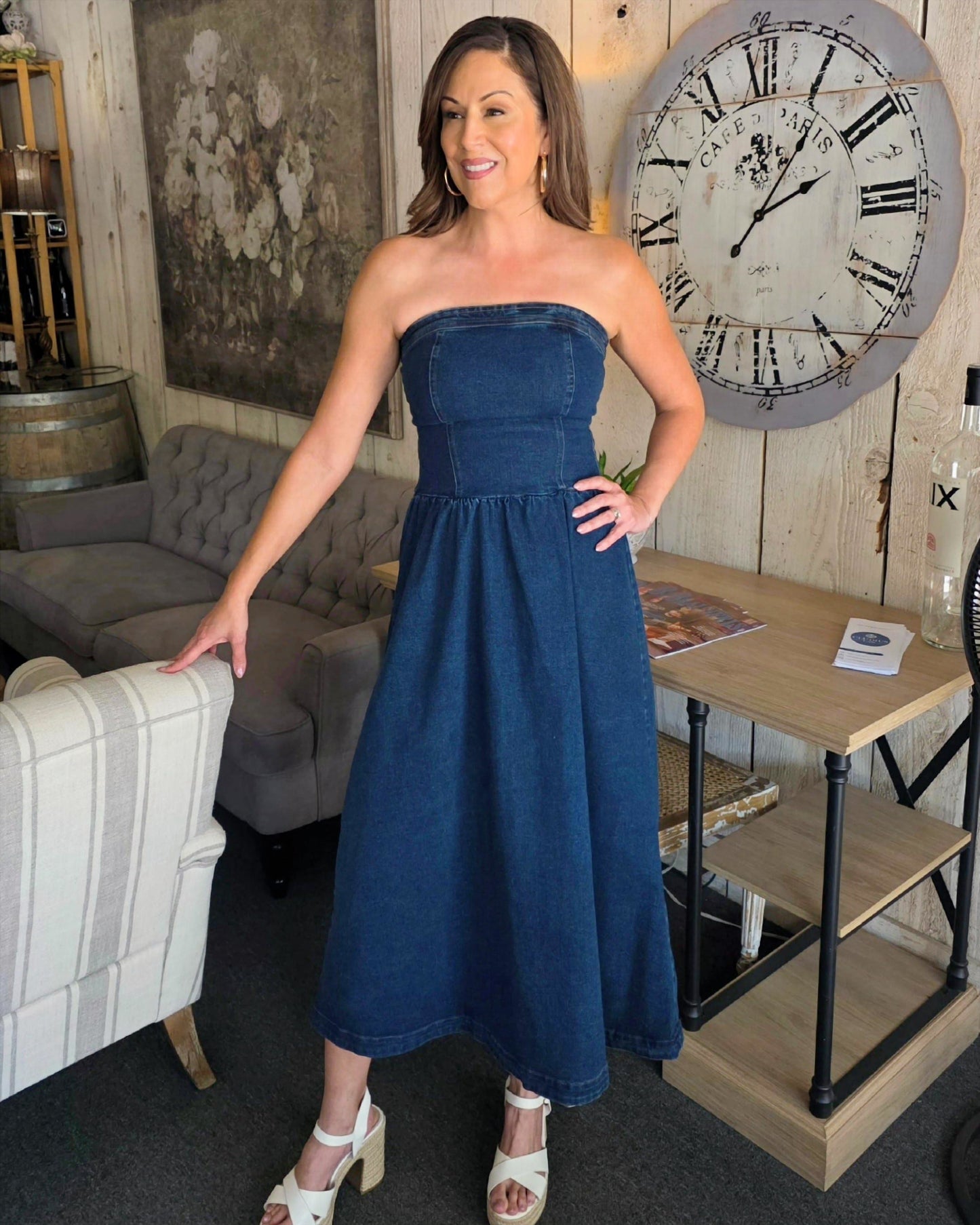 Denim & Daydreams Midi Dress