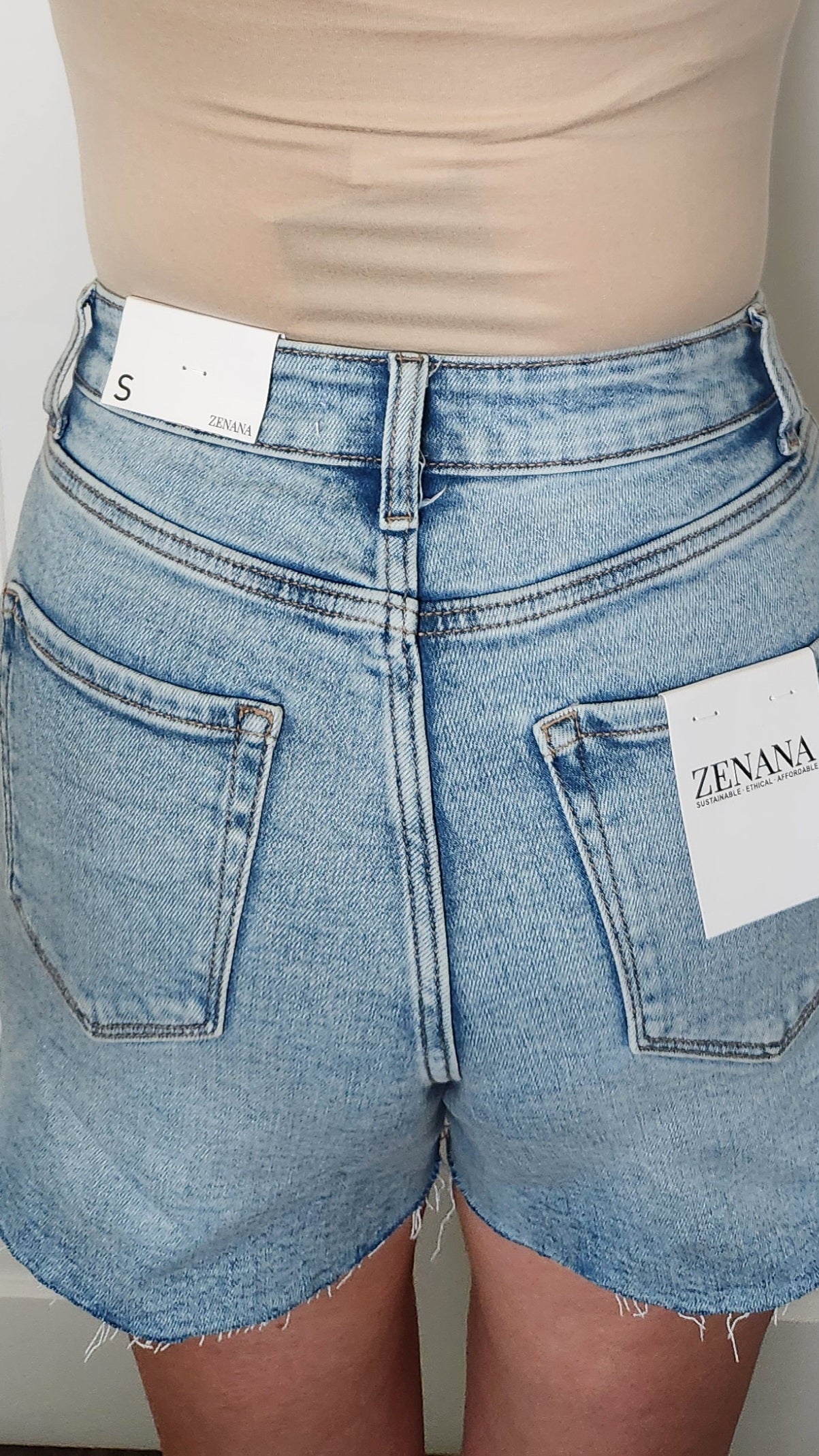 Summer Vibe Shorts-Medium Wash