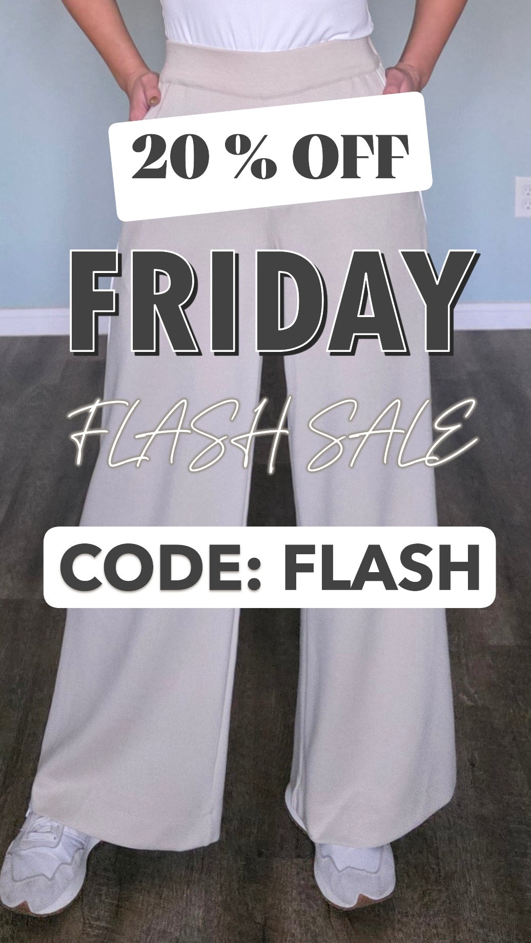 Chic Comfort Wide-Leg Pants-Oatmeal