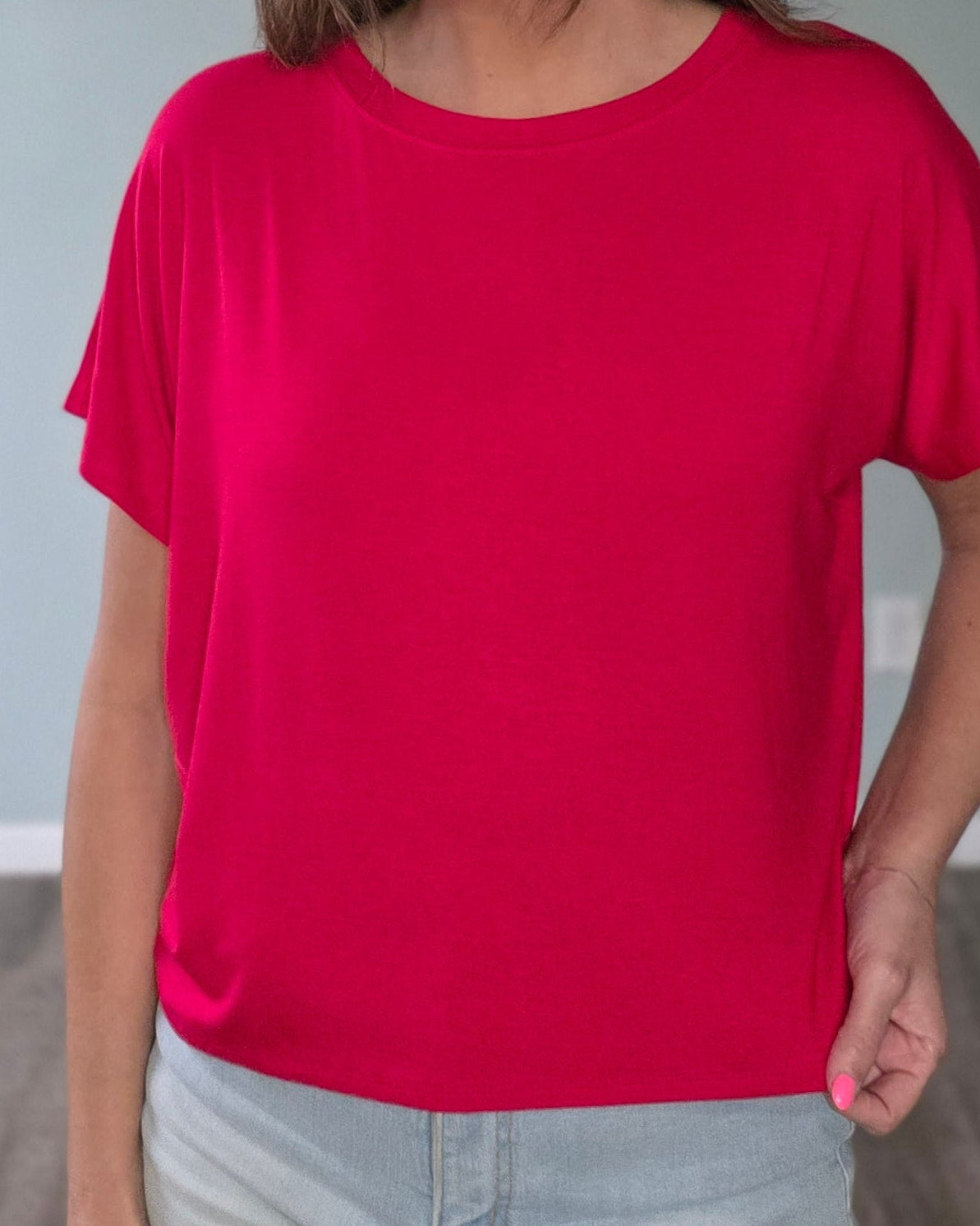 Everyday Ease Tee-Red