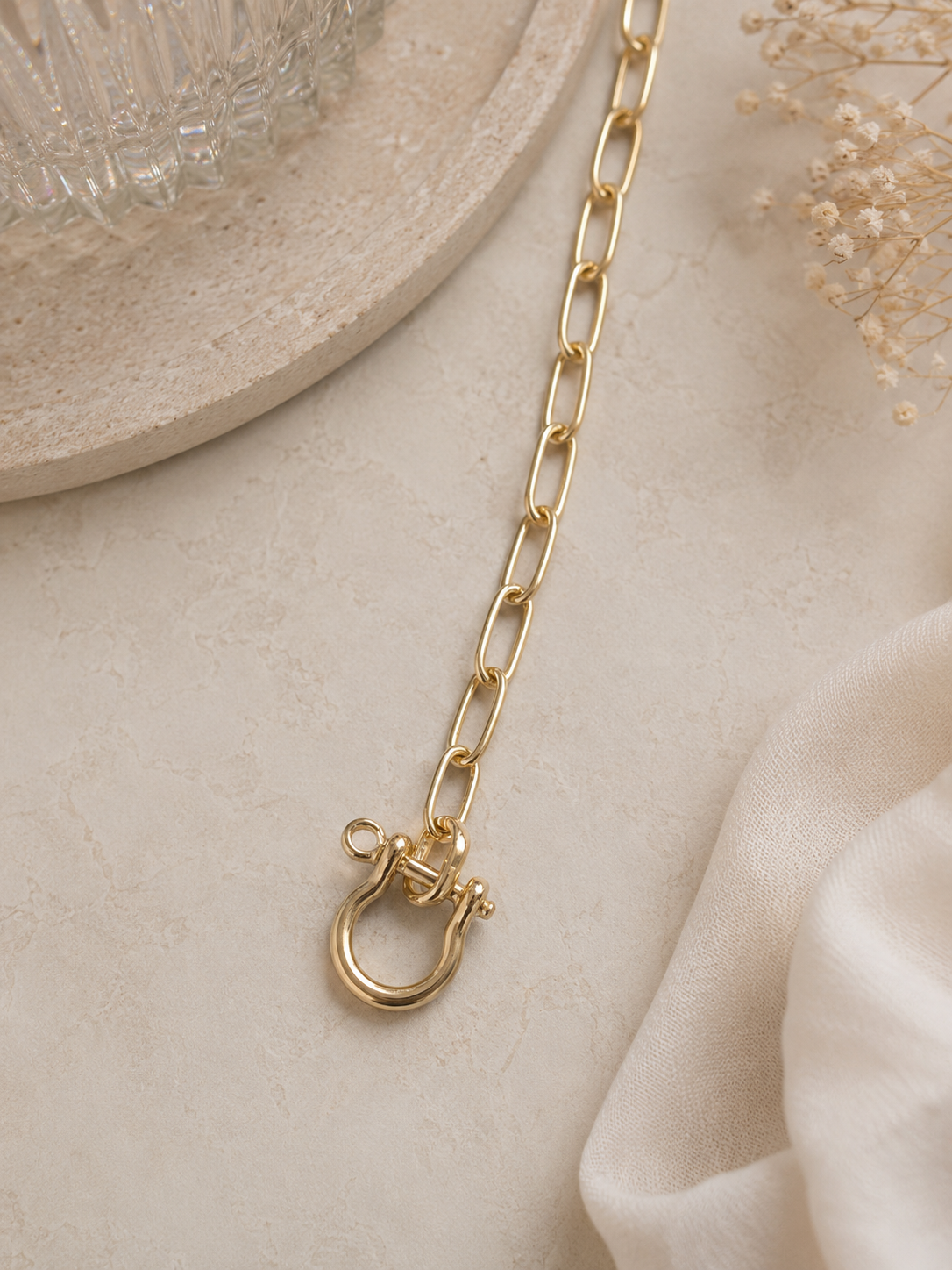 Anchored in Gold Necklace