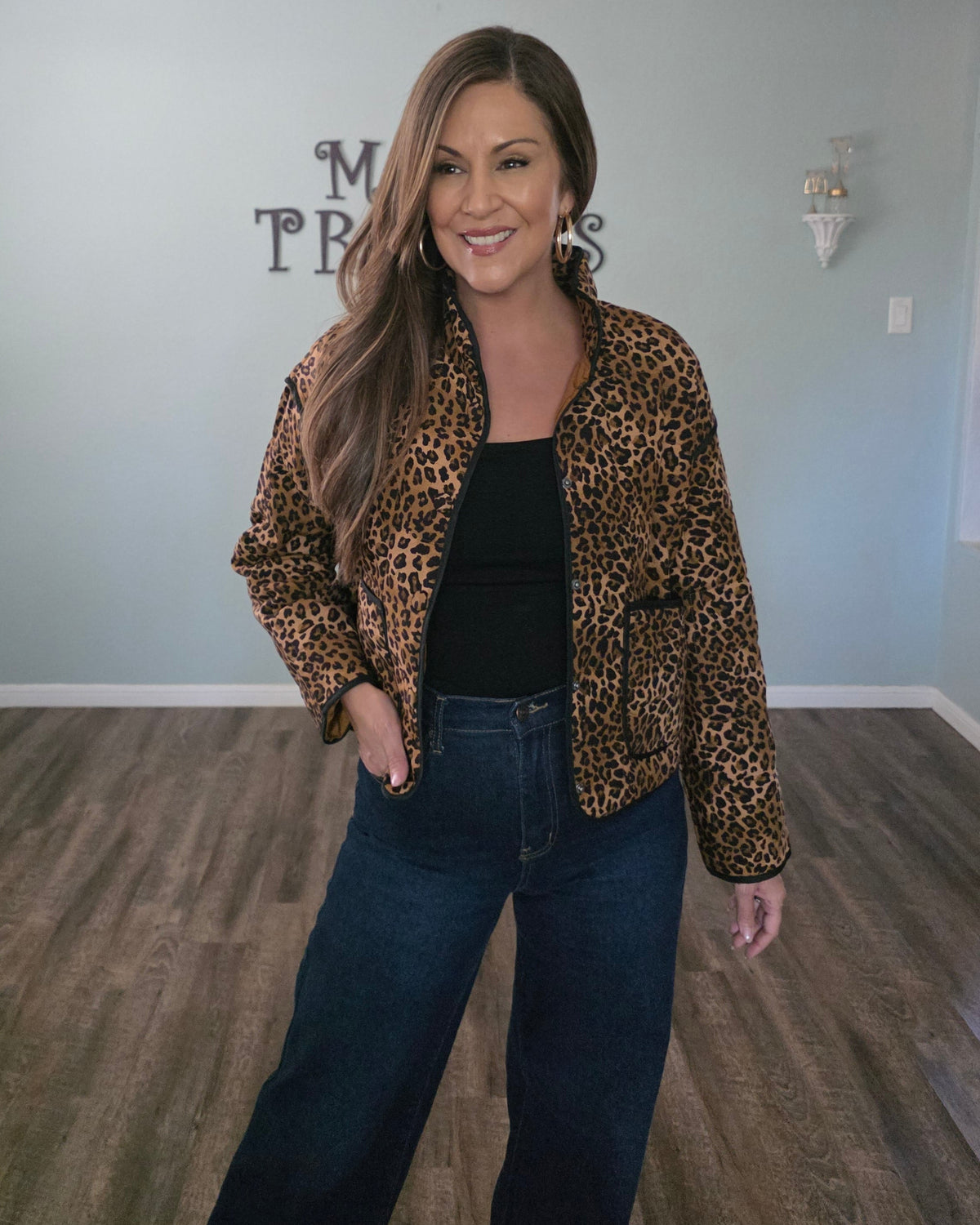 Spotted in Style Jacket | Brown Multi