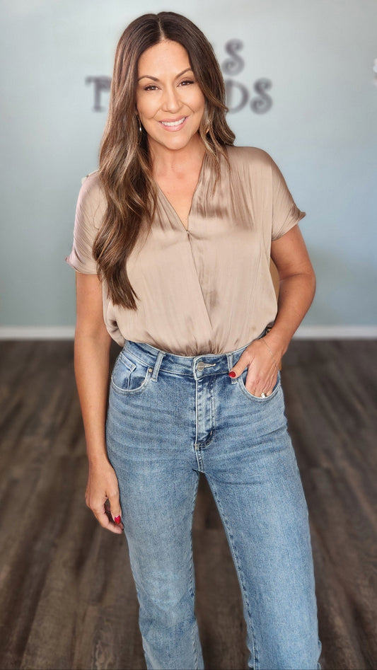 🖤Reset by Jane- Bren Bodysuit-Mocha