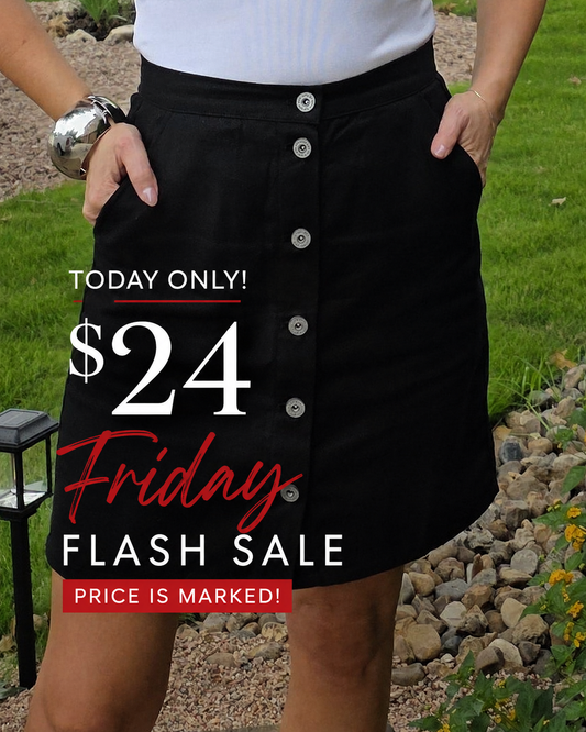 The Everyday Chic Skirt-Black
