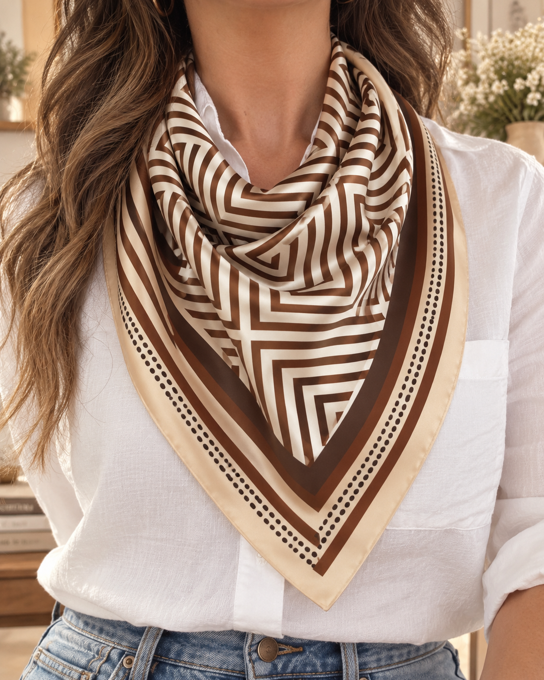 Modern Muse Geometric Scarf