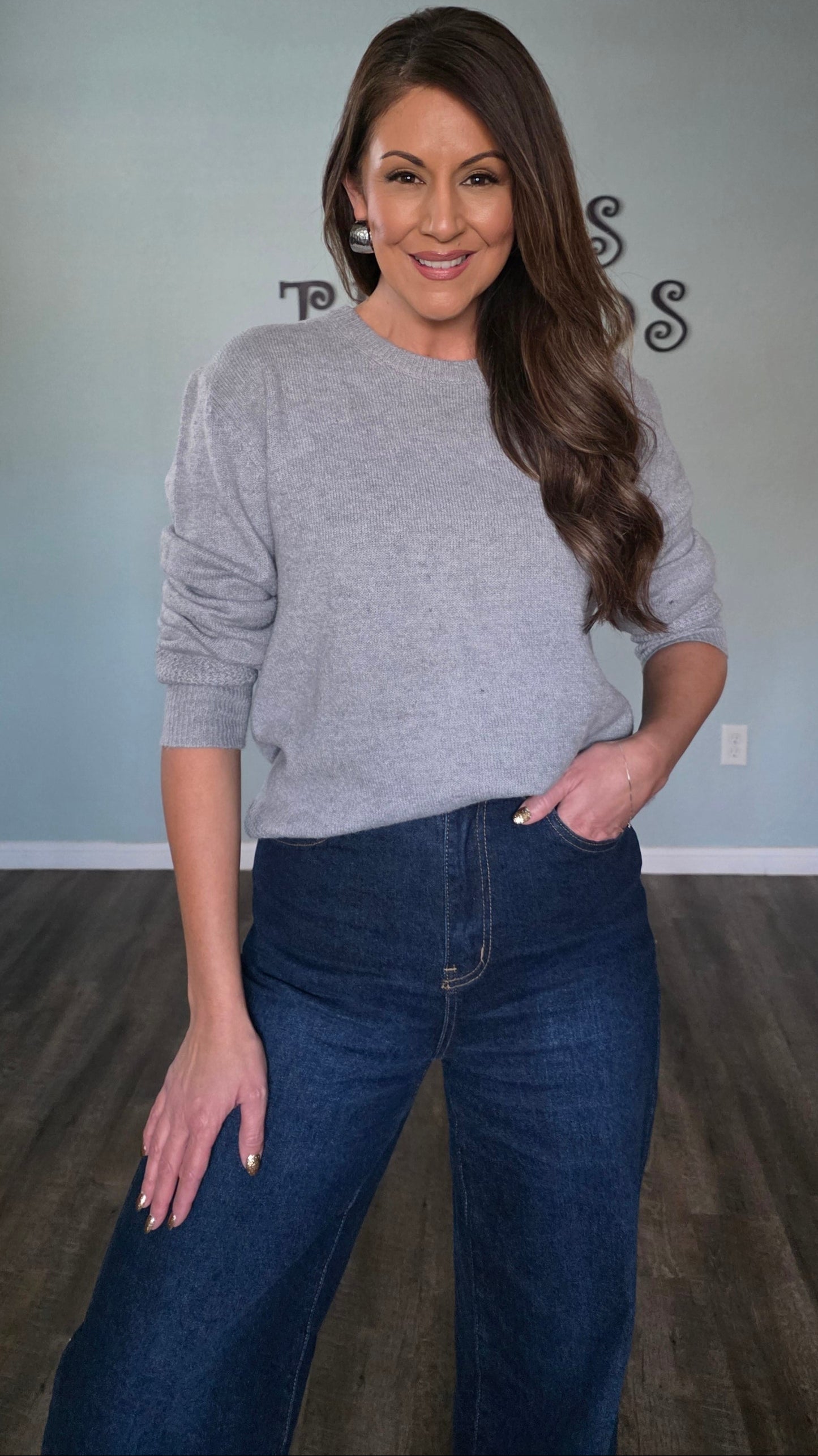 Heathered Comfort Crew Pullover