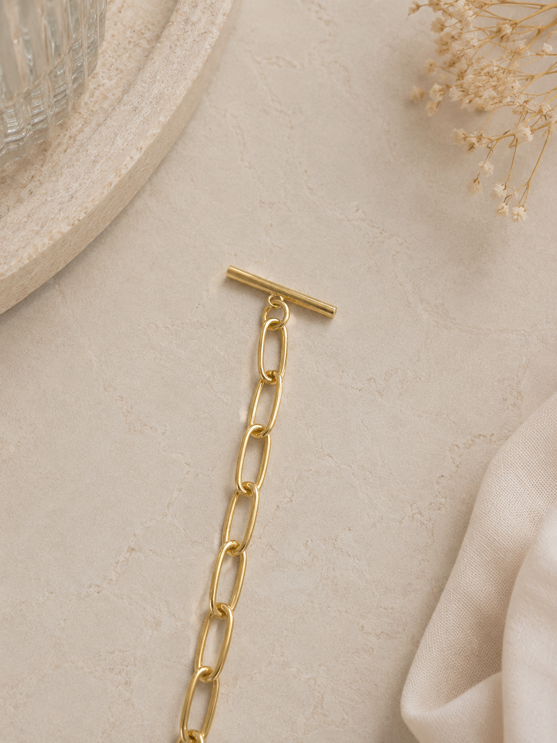Anchored in Gold Necklace