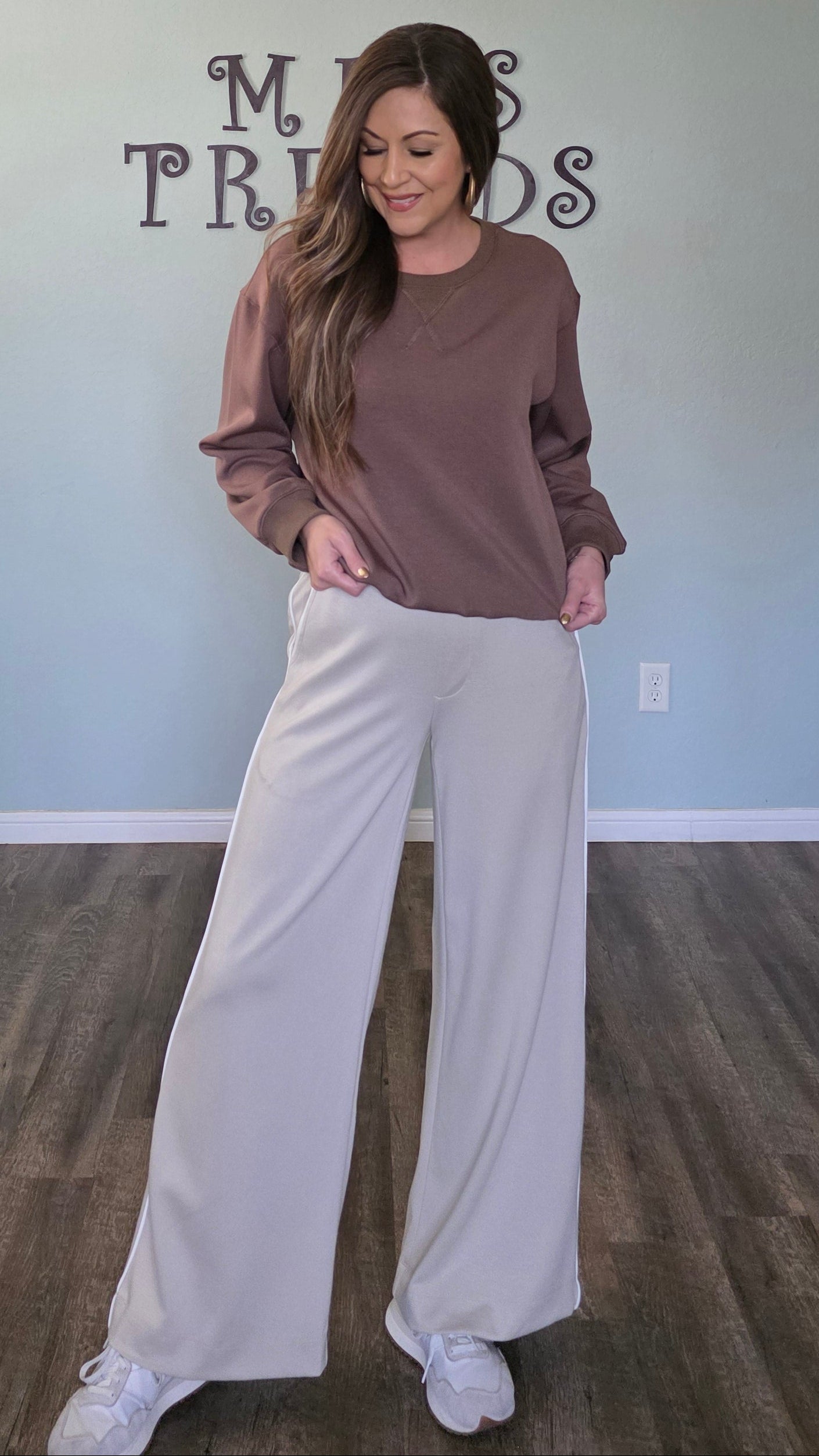 Weekend Ready Pullover- Mocha