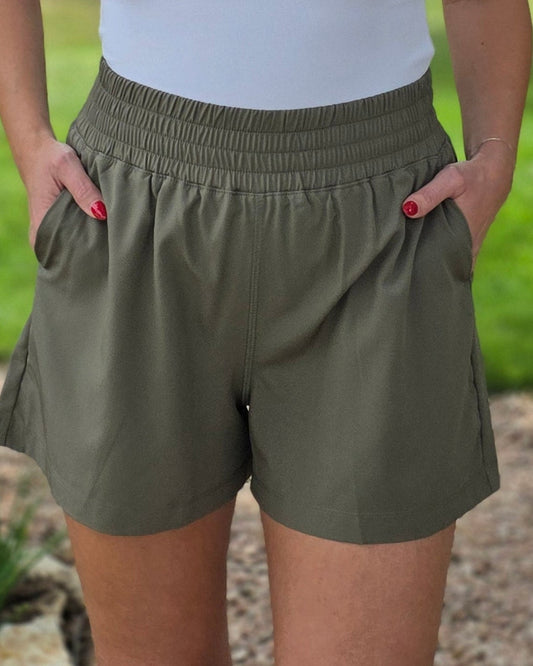 Sunny Days Shorts- Olive