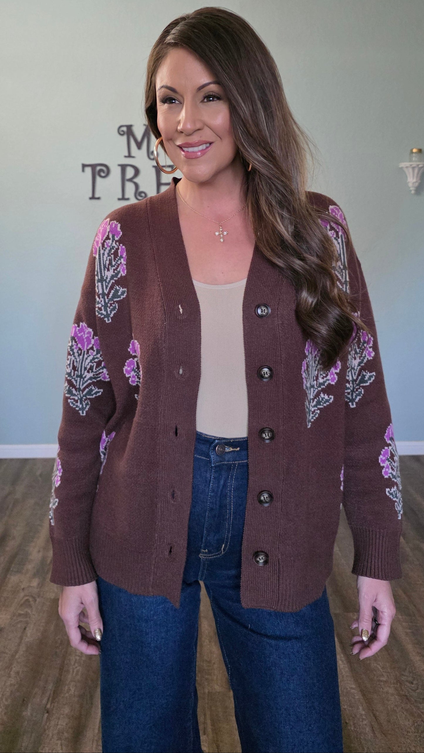 Feel Good Knit Cardigan-Chocolate Brown