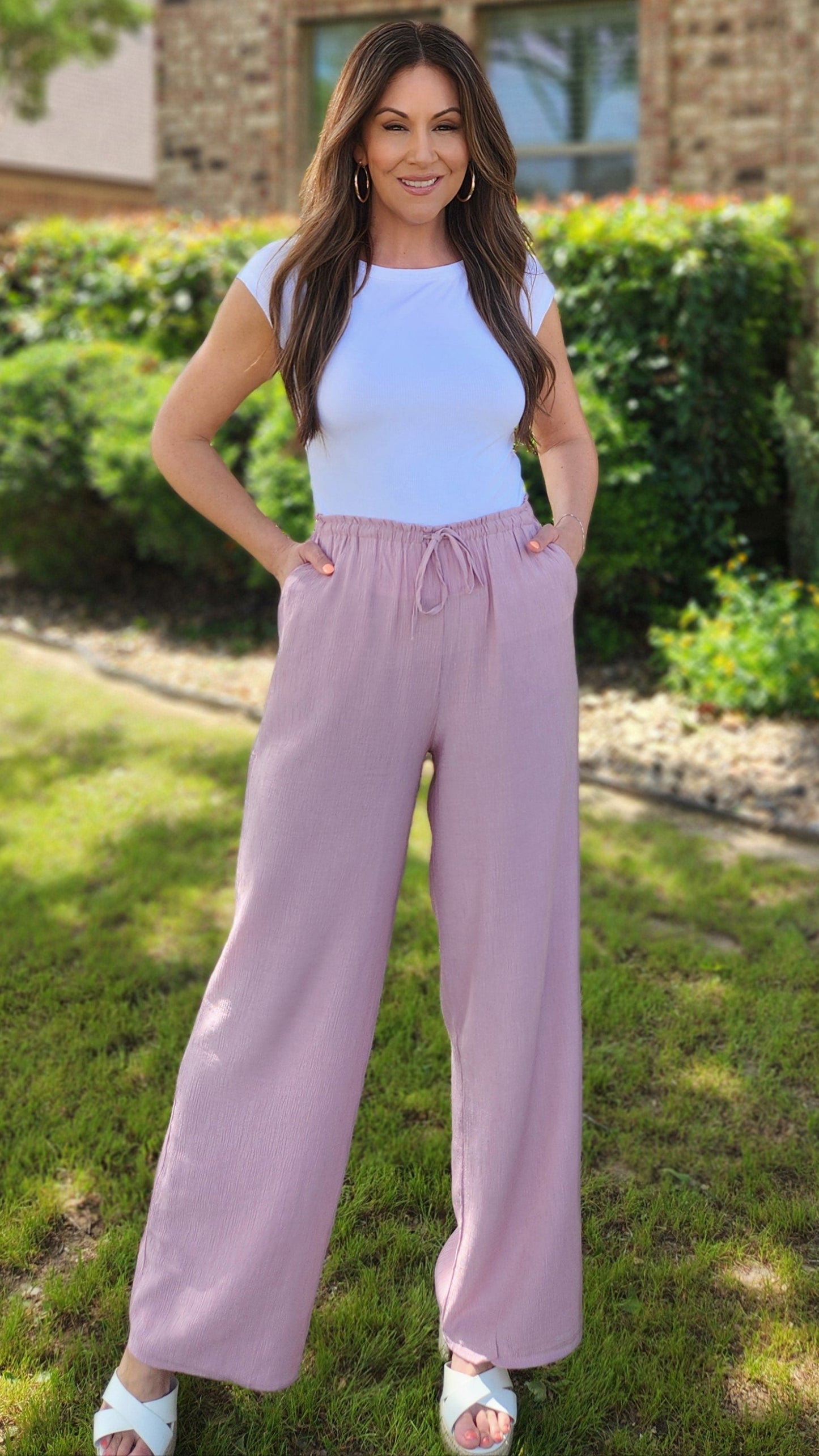 Breezy Britches – Light, stylish, and easygoing pants-Pink