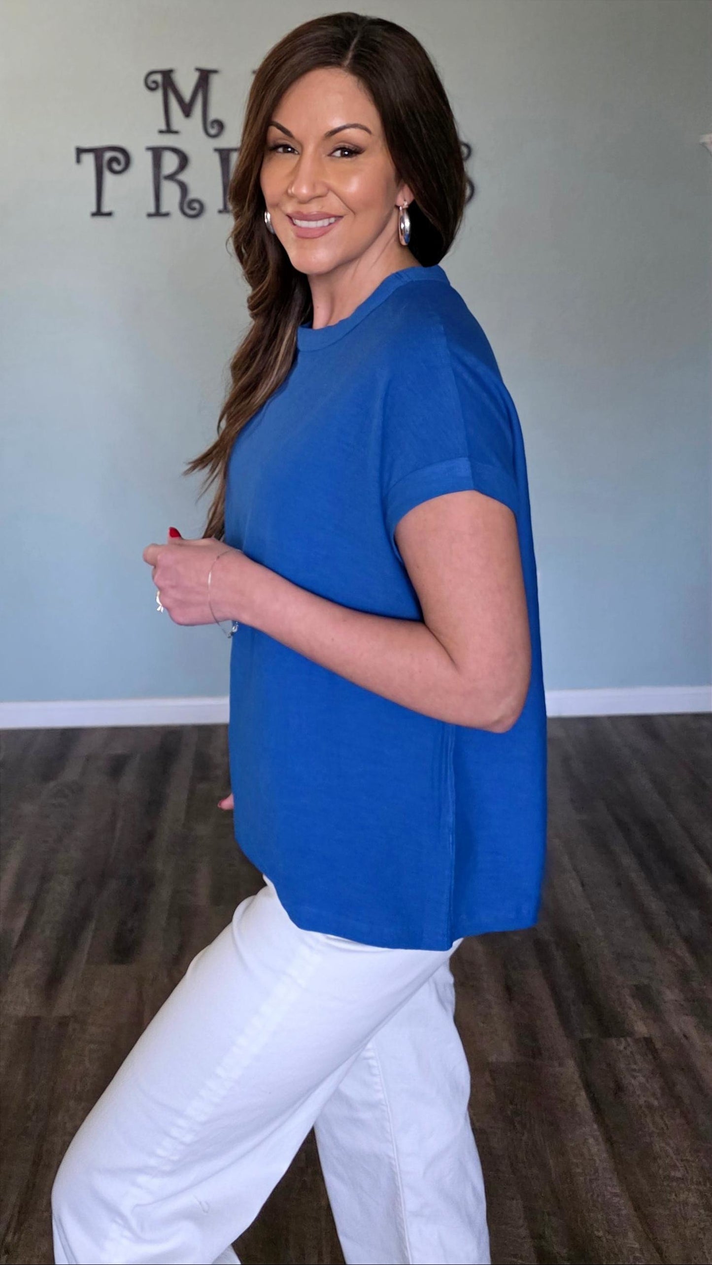 Closet Staple Tee-Blue