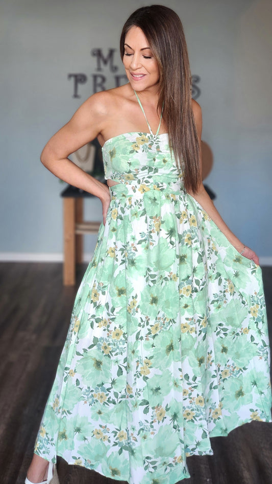Embrace The Elegance and Fun-White/Green/ Yellow