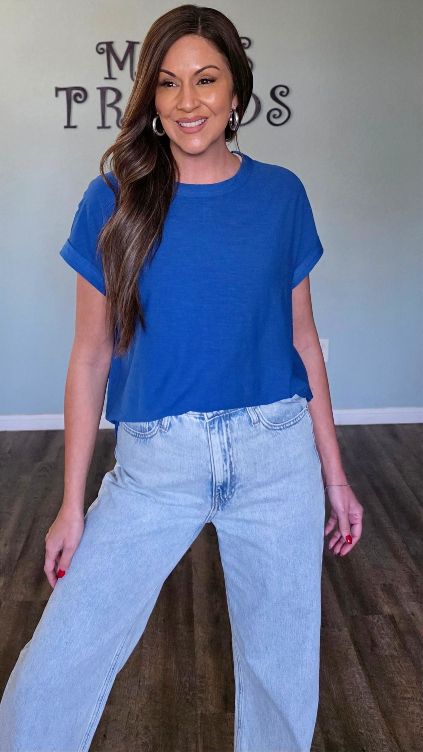 Closet Staple Tee-Blue