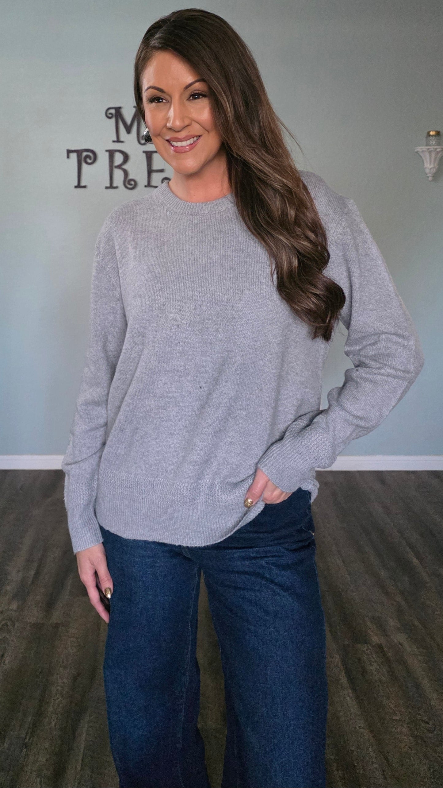 Heathered Comfort Crew Pullover