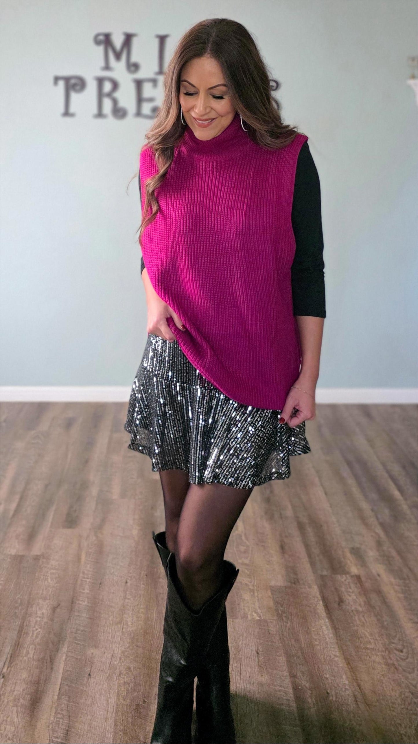 Midnight Lights Sequin Skirt