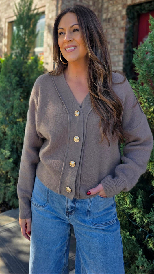 The Mocha Essential Cardigan