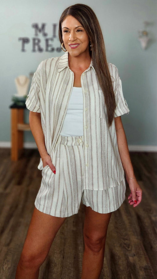 🖤Reset by Jane- Genesis Shirt & Shorts Set
