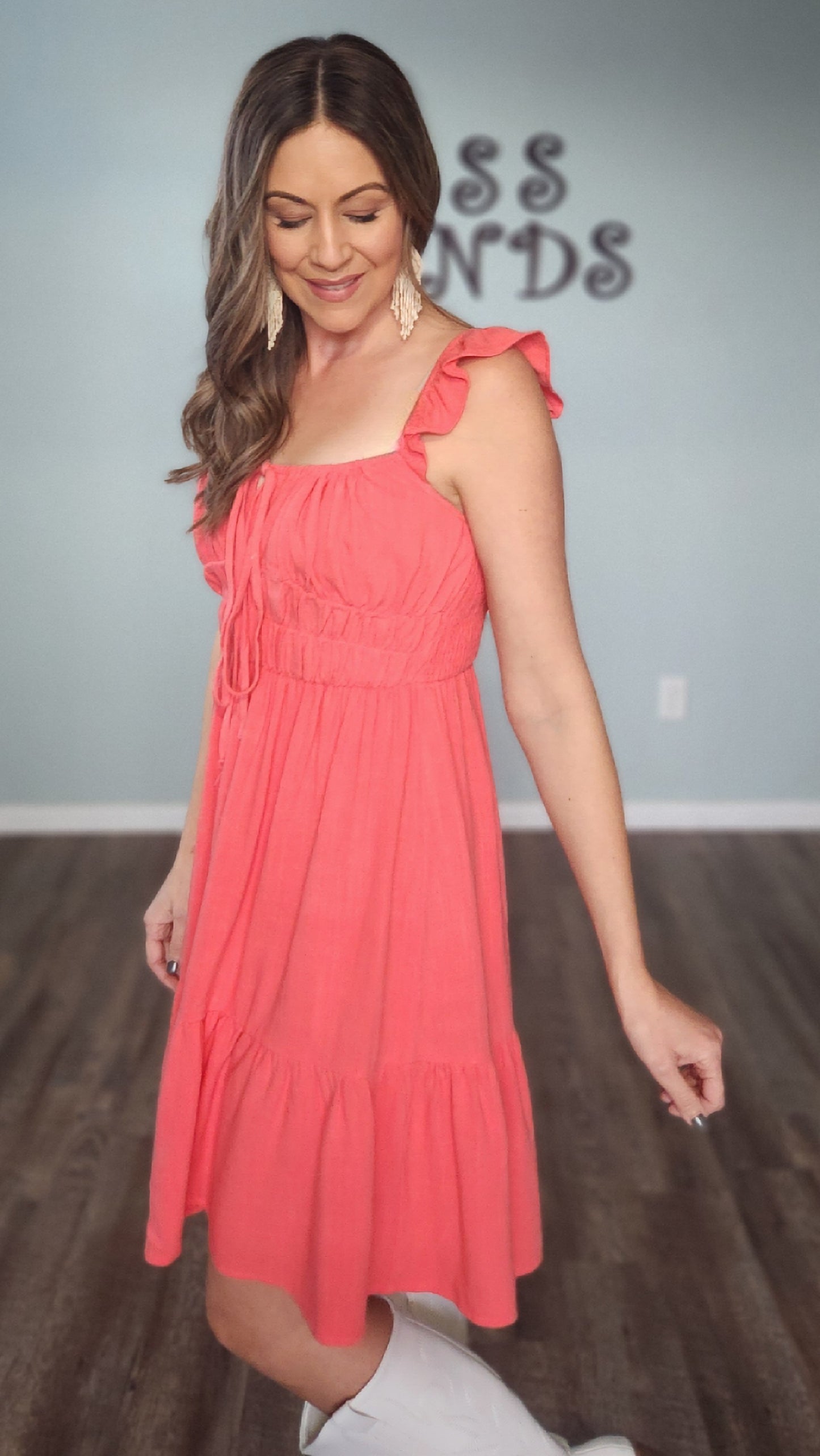 Perfectly Coral Dress