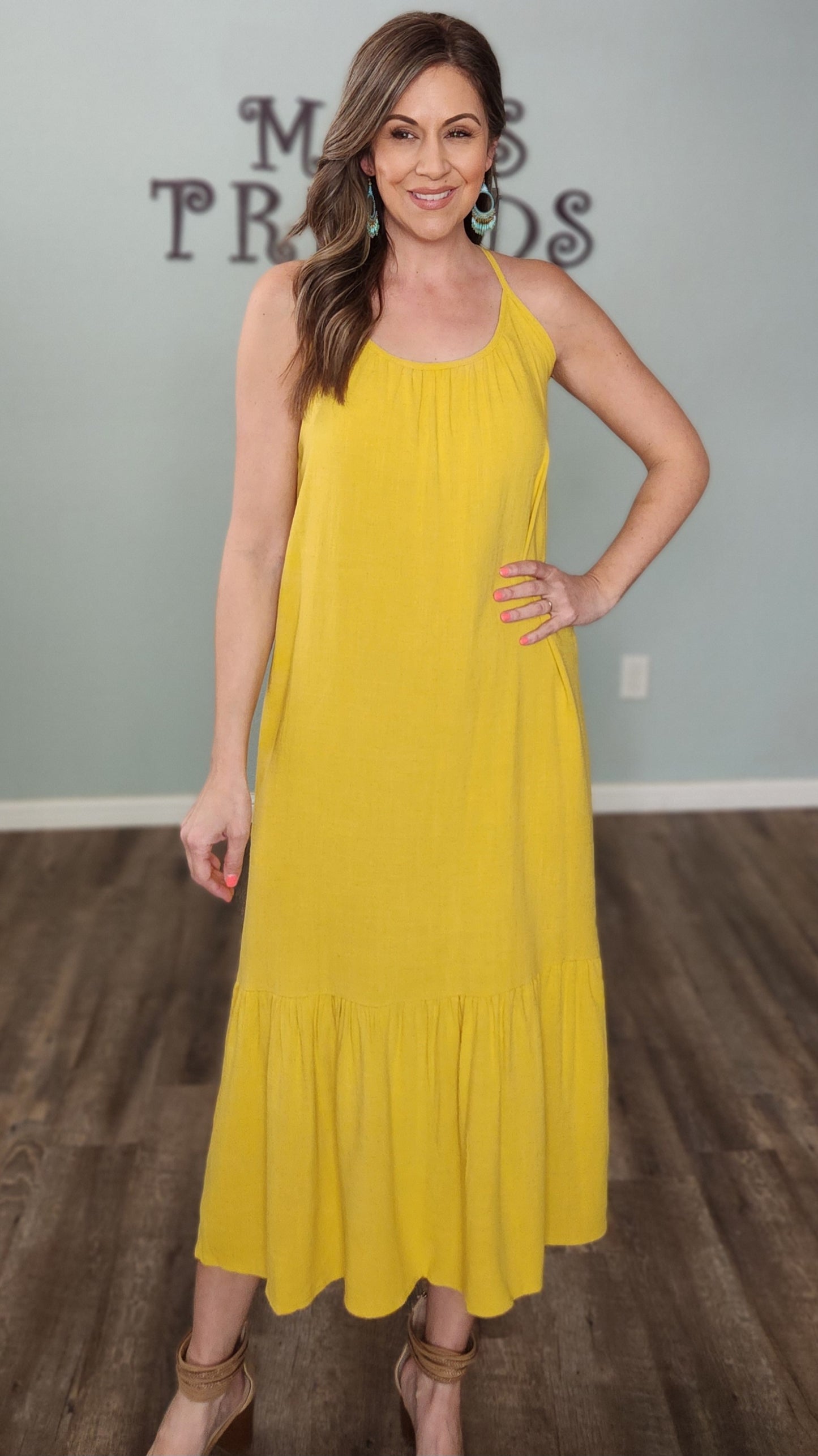 Feel The Sunshine Dress-Yellow